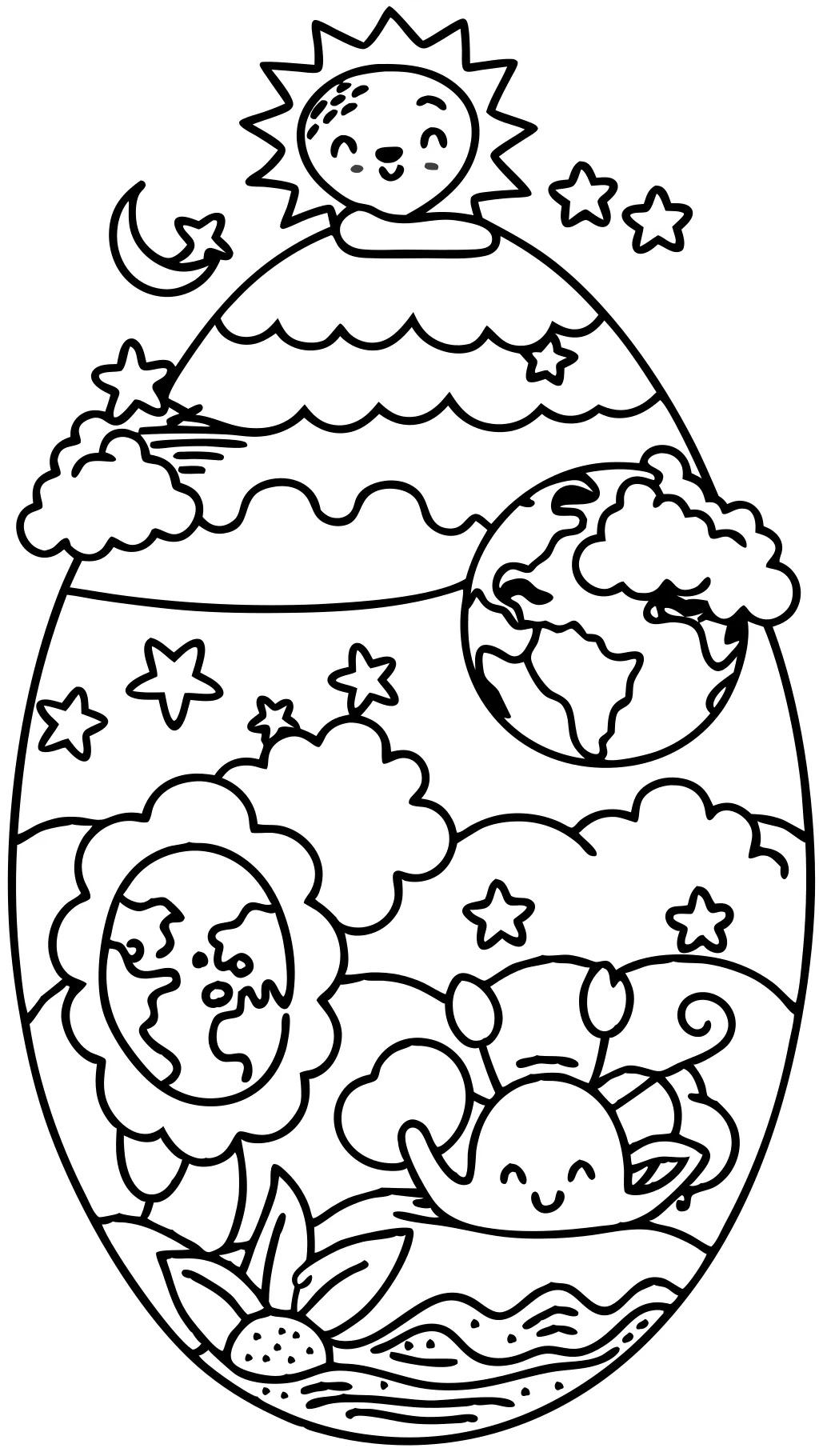 creation of the world coloring pages